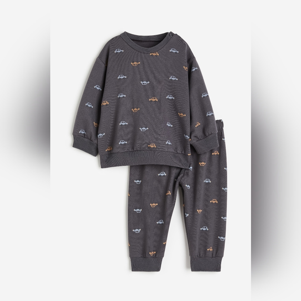 H&M Organic Cotton Toddler Car Sweatsuit